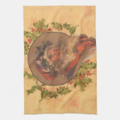 Santa Claus Kerstmis  portret Theedoek (Verticaal)