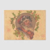 Santa Claus Kerstmis  portret Tissuepapier (Voorkant)