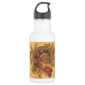 Santa Claus Kerstmis  portret Waterfles (Voorkant)