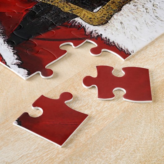 Santa Claus kerstpuzzle door HAMbWG Legpuzzel (Zijkant)