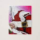 Santa Claus kerstpuzzle door HAMbWG Legpuzzel (Verticaal)