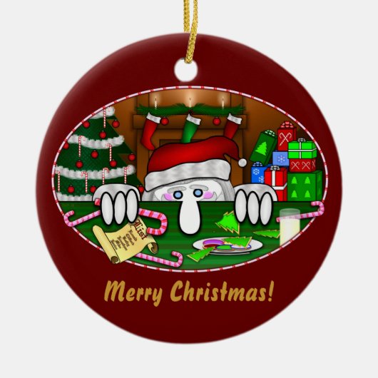 Santa Claus Kilroy Ornament (Voorkant)