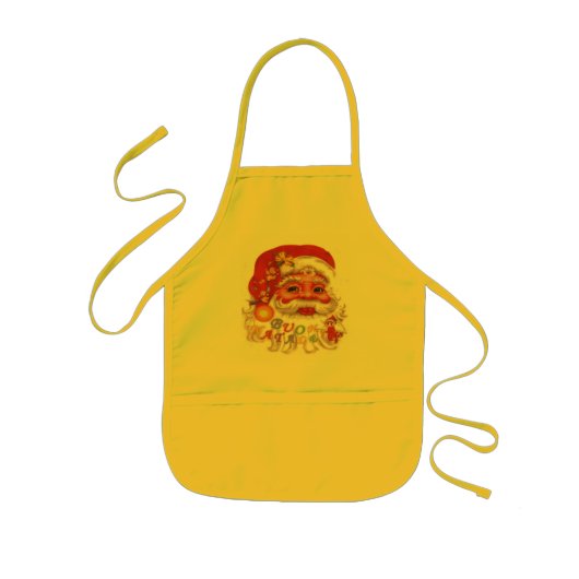 Santa Claus Kinder Schort (Voorkant)
