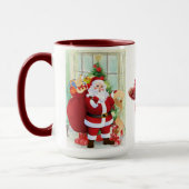 Santa Claus Kind's Foto Leuke Gift voor Oma Mok (Links)