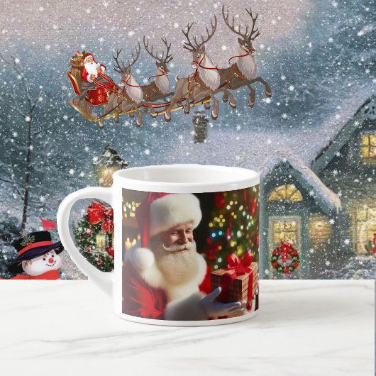 Santa Claus Kind's Little Cup Voeg naam of tekst t Espresso Kop