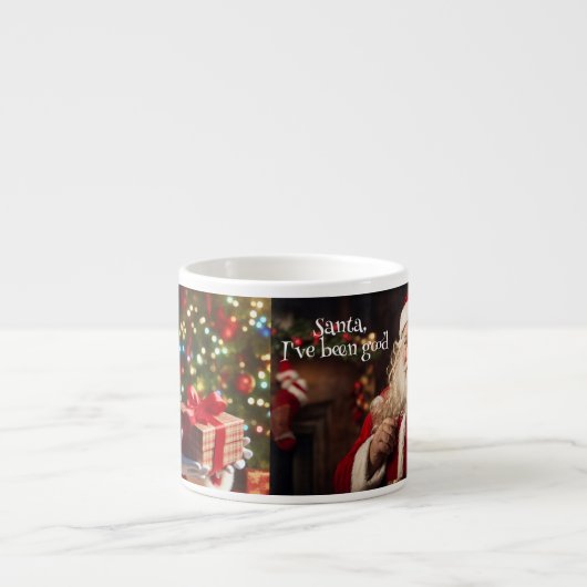 Santa Claus Kind's Little Cup Voeg naam of tekst t Espresso Kop (Voorkant)