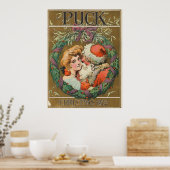 Santa Claus Kissing Momma 1905 Poster (Keuken)