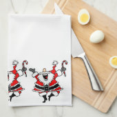 Santa Claus Kitchen Towel Theedoek (Quarter Fold)