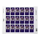 SANTA CLAUS, KLEINE ANGEL EN MERLIN kerstfeest Etiket (Full Sheet)