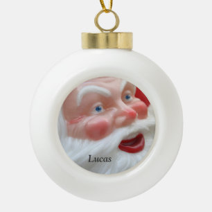 Santa Claus kop Keramische Bal Ornament