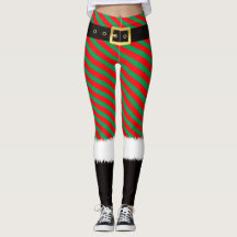 Santa Claus kostuum rode Leggings van katoenwol