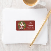 Santa Claus Krans Retour Adres Label (Insitu)