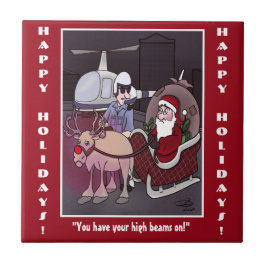 Santa Claus krijgt een kaartenkaartje Tegeltje