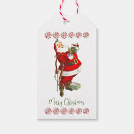  Santa Claus - Labels voor aangepaste cadeaus Cadeaulabel