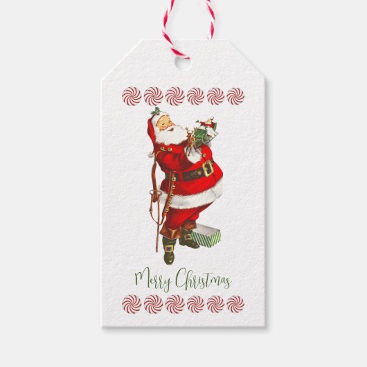  Santa Claus - Labels voor aangepaste cadeaus Cadeaulabel (Voorkant)