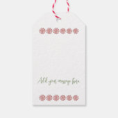  Santa Claus - Labels voor aangepaste cadeaus Cadeaulabel (Achterkant)