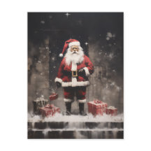 Santa Claus Landelijk Muurschildering