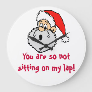 Santa Claus Lap Joke niet aanwezig Grote Klok