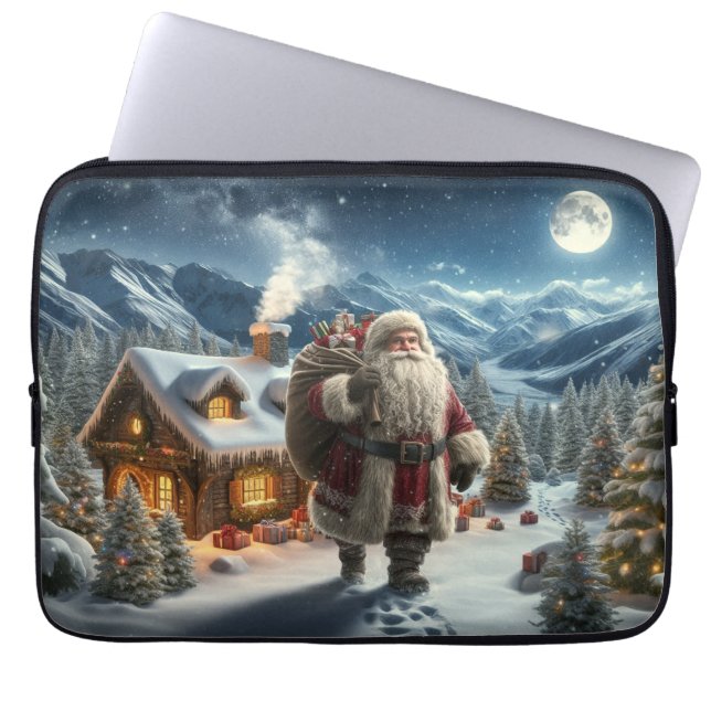 Santa Claus Laptop Sleeve (Voorkant)