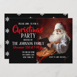 Santa Claus leest boek Kaart