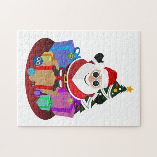Santa Claus Legpuzzel (Horizontaal)