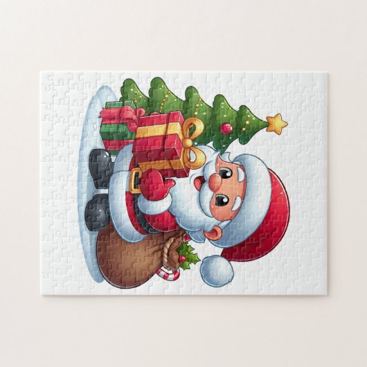 Santa Claus Legpuzzel (Horizontaal)