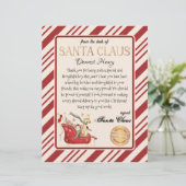 Santa Claus Letter Full Sled Printable (Staand voorkant)