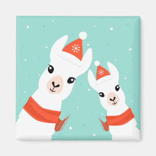 Santa Claus Llamas Magneet