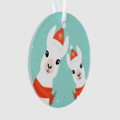 Santa Claus Llamas Ornament (voorkant)
