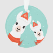 Santa Claus Llamas Ornament (voorkant)