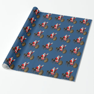 Santa Claus Loves Doberman Pinscher Cadeaupapier