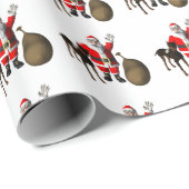 Santa Claus Loves Doberman Pinscher Cadeaupapier (Rol Hoek)