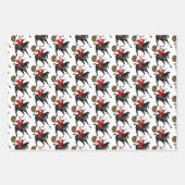 Santa Claus Loves Horses Inpakpapier Vel (Voorkant 3)