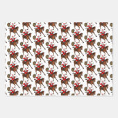 Santa Claus Loves Horses Inpakpapier Vel (Voorkant 2)