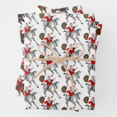 Santa Claus Loves Horses Inpakpapier Vel (In situ)