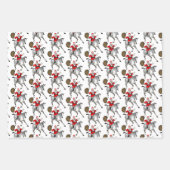 Santa Claus Loves Horses Inpakpapier Vel (Voorkant)