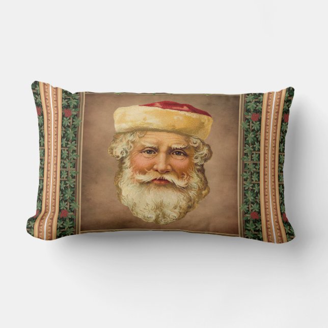 Santa Claus  Lumbar Pillow Kussen (Voorkant)
