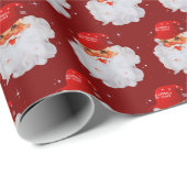 Santa Claus MAGA Pet | Kerstman kerstcadeau Cadeaupapier (Rol Hoek)