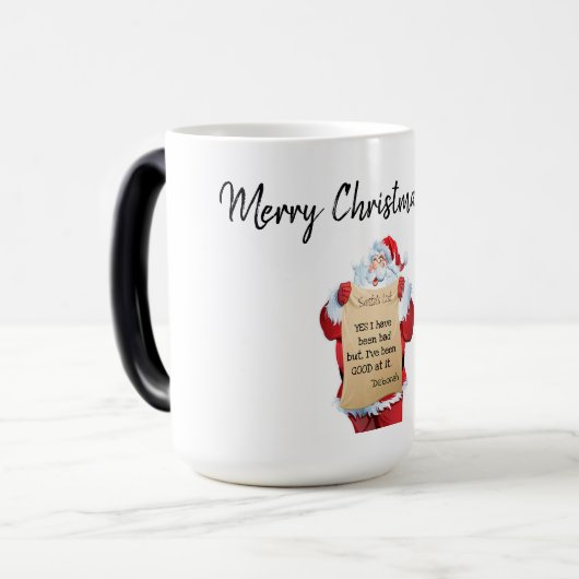 Santa Claus Magische Mok (Voorkant links)