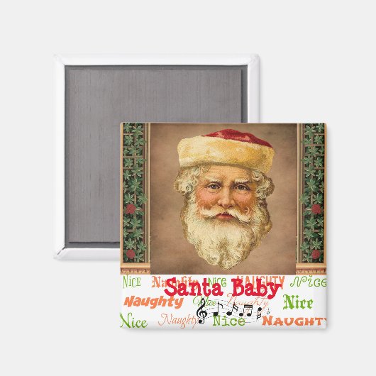 Santa Claus  Magnet (Voorkant / Achterkant)