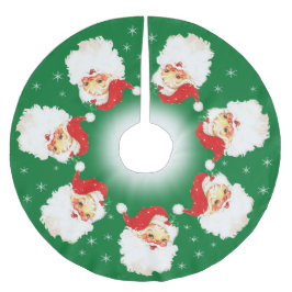 Santa Claus Mandala en Snowflakes op groen Kerstboom Rok