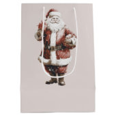 Santa Claus Medium Gift Bag Cadeauzakje (Achterkant)