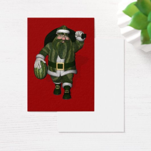 Santa Claus Melon Farmer Visitekaartjes (Bureau)