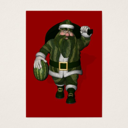 Santa Claus Melon Farmer Visitekaartjes (Voorkant)