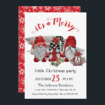 Santa Claus Merry Christmas Little Party Kaart<br><div class="desc">Funny Santa Claus Merry Christmas Little Party Invitation.</div>