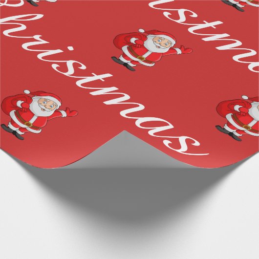 SANTA CLAUS MERRY CHRISTMAS WRAPPING PAPER CADEAUPAPIER (Hoek)