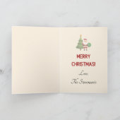 Santa Claus Merry kerstfeestdag Kaart (Binnen)