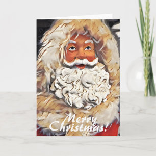 Santa Claus Merry-kerstkunst Feestdagen Kaart