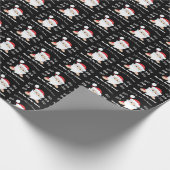 Santa Claus Merry Kerstmis Ho Ho Ho Cadeaupapier (Hoek)