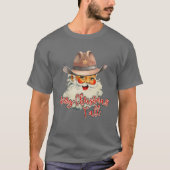 Santa Claus Merry Kerstmis Y'all Western land T-shirt (Voorkant)